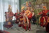 Kangra Valley - Norbulingka Institute - the Doll Collection that displays exact replicas of original Tibetan costumes